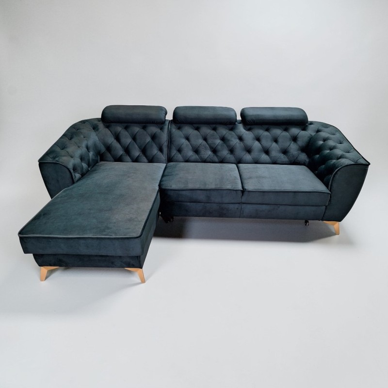 Coltar living Luis, modern, extensibil lada, tetiere reglabile