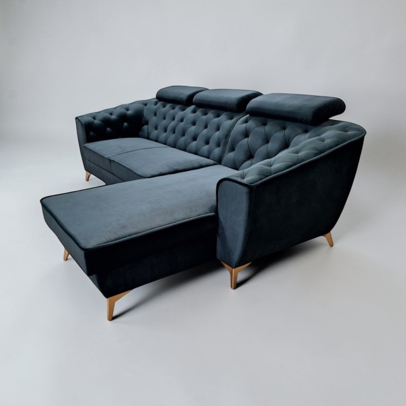 Coltar living Luis, modern, extensibil lada, tetiere reglabile