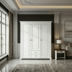 Dulap lemn masiv MARA cu 3 usi si 2 sertare