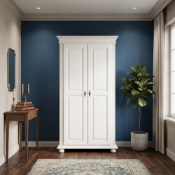 Dulap lemn masiv 2 uși SEVA – dulap compact pentru spații mici | Sofastil