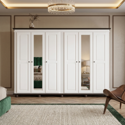 Dulap SEVA 6 usi, lemn masiv