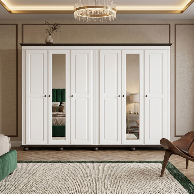 Dulap SEVA 6 usi, lemn masiv