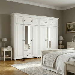 Dulap lemn masiv MARA 6 uși 4 sertare suprapozabil – capacitate maximă