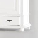 Dulap lemn masiv 4 uși SEVA cu 3 sertare H220 – dulap înalt și practic | Sofastil