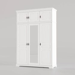 Dulap lemn masiv CLEO 3 uși suprapozabil – dulap elegant înalt | Sofastil