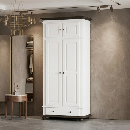 Dulap BUCOV lemn masiv cu 2 usi si 1 sertar, Suprapozabil