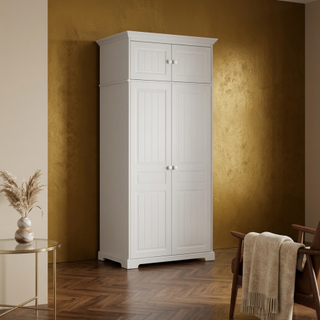 Dulap lemn masiv CLEO 2 uși suprapozabil – dulap elegant compact | Sofastil