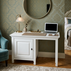 Comodă birou minibar lemn masiv Leon – 3 în 1 compact