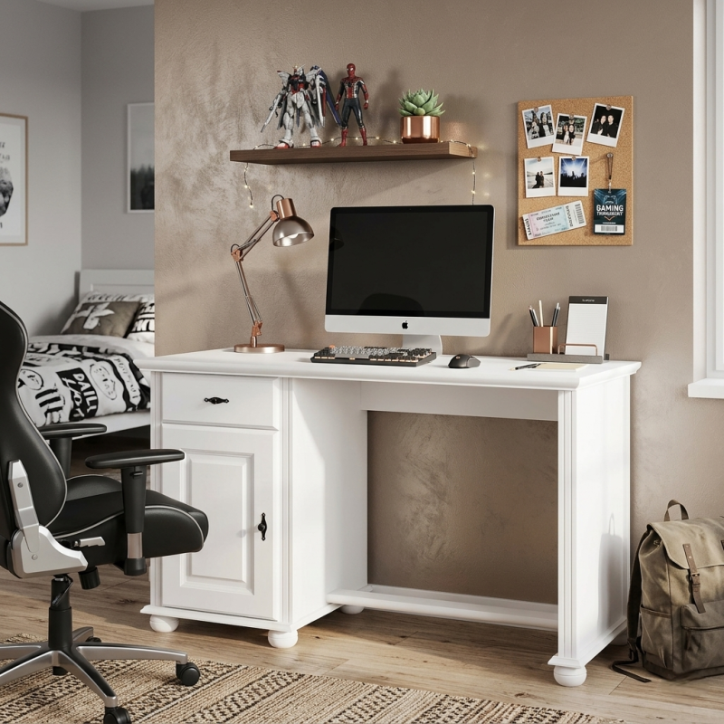 Birou lemn masiv Seva – echilibru între spațiu și funcționalitate