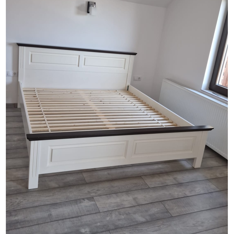 Pat lemn masiv 120x200 Seva –  pat confortabil pentru o persoană