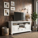 Comodă MARA lemn masiv – 2 usi, 1 sertar, stil clasic pentru living
