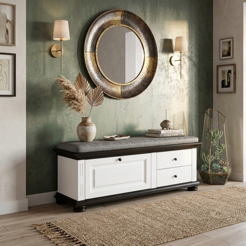 Bancuta Pantofi Vero din Lemn Masiv