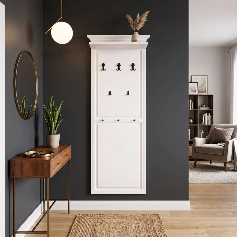 Cuier Vero Dublu din Lemn Masiv – Capacitate Mare | Sofastil