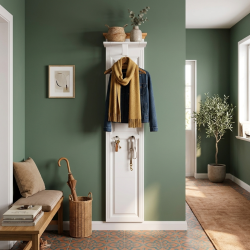 Cuier Vero Îngust din Lemn Masiv – Ideal pentru Spații Mici | Sofastil