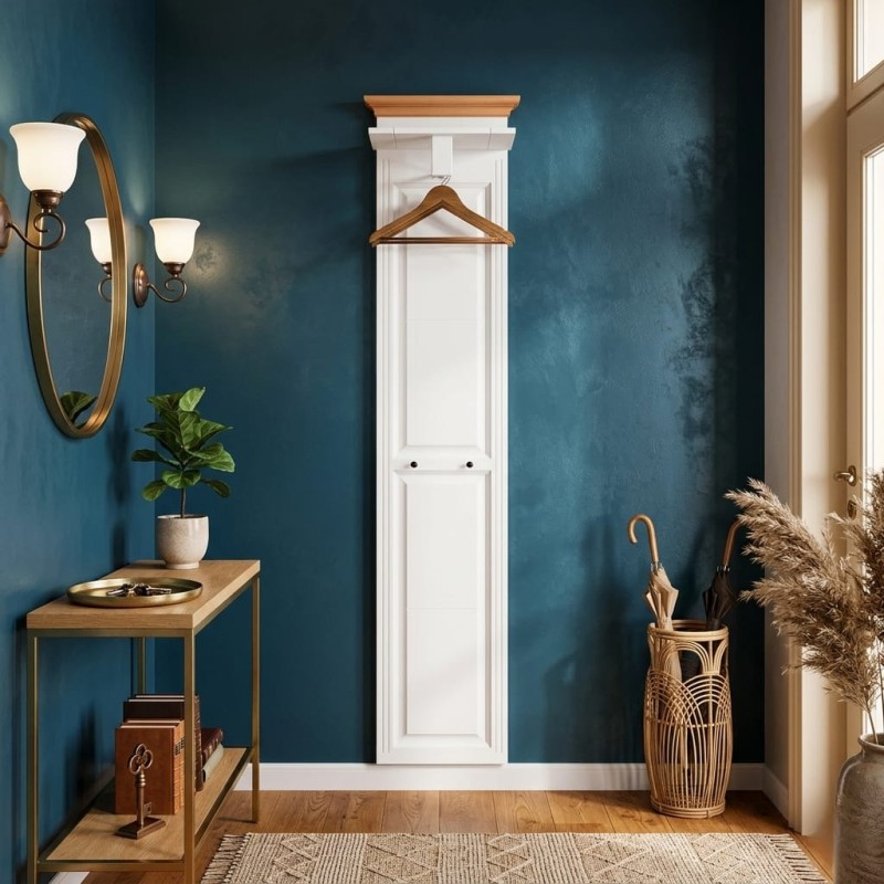Cuier Vero Îngust din Lemn Masiv – Ideal pentru Spații Mici | Sofastil