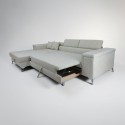 Colțar extensibil Remo compact – modern, cu ladă și tetiere reglabile