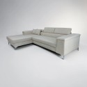 Colțar extensibil Remo compact – modern, cu ladă și tetiere reglabile