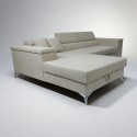 Colțar extensibil Remo compact – modern, cu ladă și tetiere reglabile