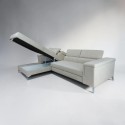 Colțar extensibil Remo compact – modern, cu ladă și tetiere reglabile