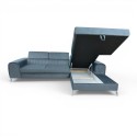 Colțar extensibil Caro cu design modern aerisit și tetiere reglabile