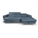 Colțar extensibil Caro cu design modern aerisit și tetiere reglabile