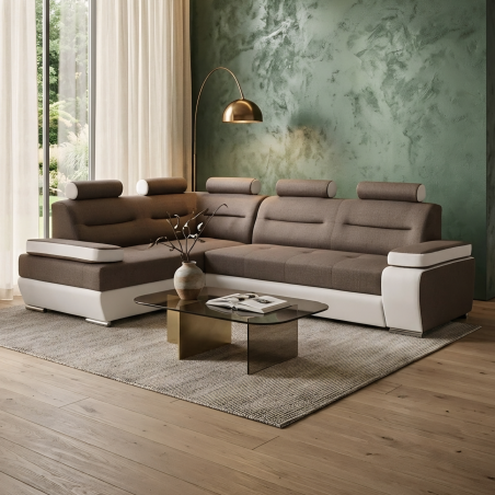 Colțar living modern Melisa extensibil, spațios și practic pentru utilizare zilnică