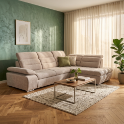 Colțar living modern Venus cu design elegant și detalii premium
