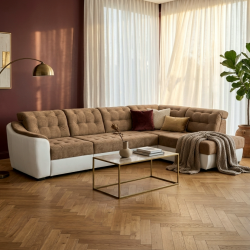 Colțar în L Antonio extensibil și personalizabil pentru living modern
