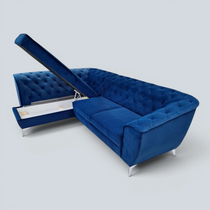 Colțar Chesterfield modern King Luis pentru living luxury și elegant