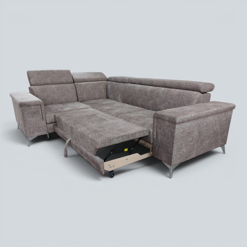 Colțar Extensibil Oliver cu Ladă și Tetiere Reglabile  Sofastil