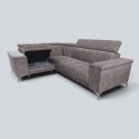 Colțar Extensibil Oliver cu Ladă și Tetiere Reglabile  Sofastil