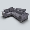Colțar Extensibil Oliver cu Ladă și Tetiere Reglabile  Sofastil