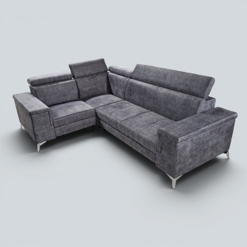 Colțar Extensibil Oliver cu Ladă și Tetiere Reglabile  Sofastil