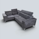 Colțar Extensibil Oliver cu Ladă și Tetiere Reglabile  Sofastil