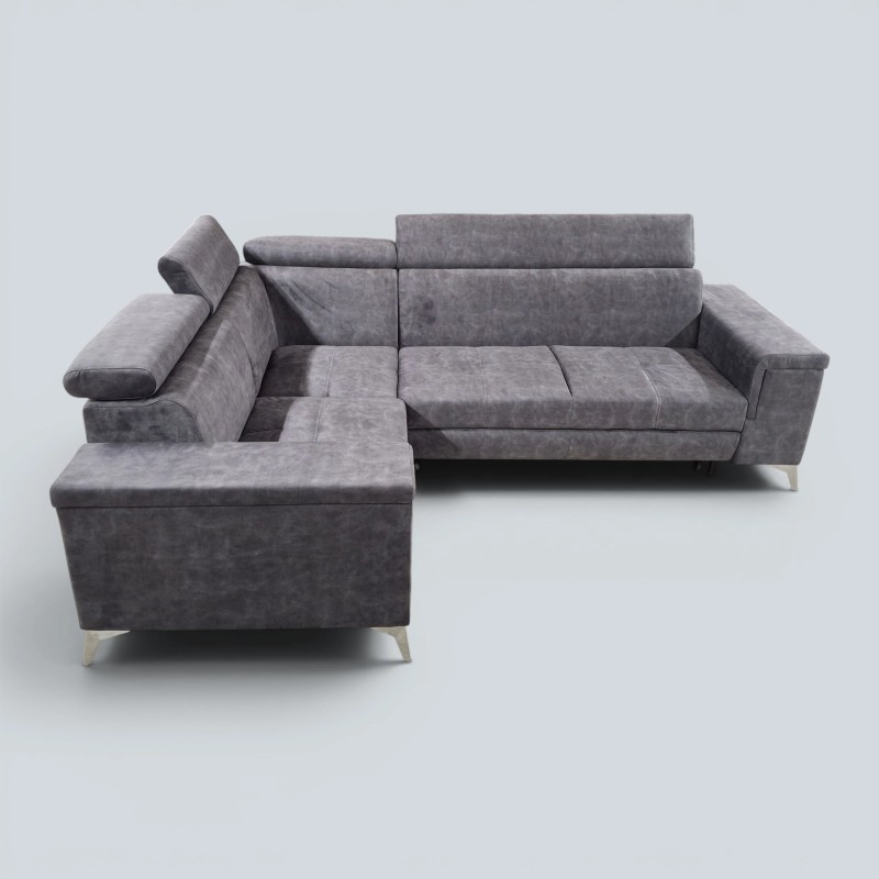 Colțar Extensibil Oliver cu Ladă și Tetiere Reglabile  Sofastil