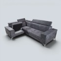 Colțar Extensibil Oliver cu Ladă și Tetiere Reglabile  Sofastil
