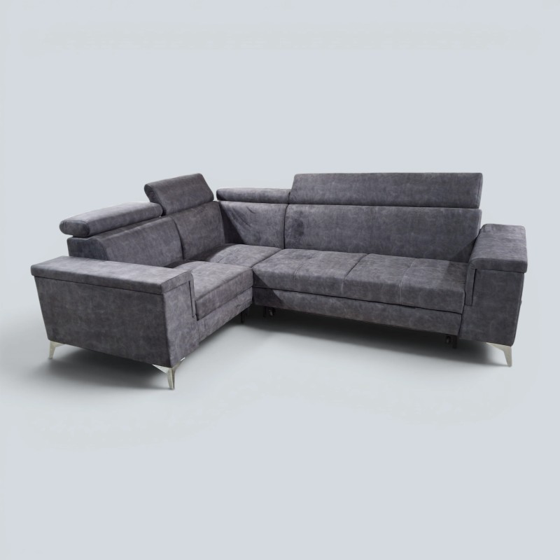 Colțar Extensibil Oliver cu Ladă și Tetiere Reglabile  Sofastil
