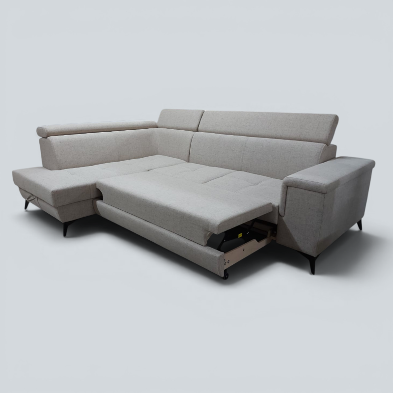 Colțar Extensibil Hermes cu Ladă și Tetiere Reglabile | Sofastil
