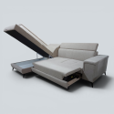 Colțar Extensibil Hermes cu Ladă și Tetiere Reglabile | Sofastil