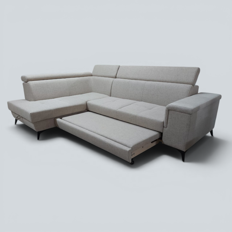Colțar Extensibil Hermes cu Ladă și Tetiere Reglabile | Sofastil