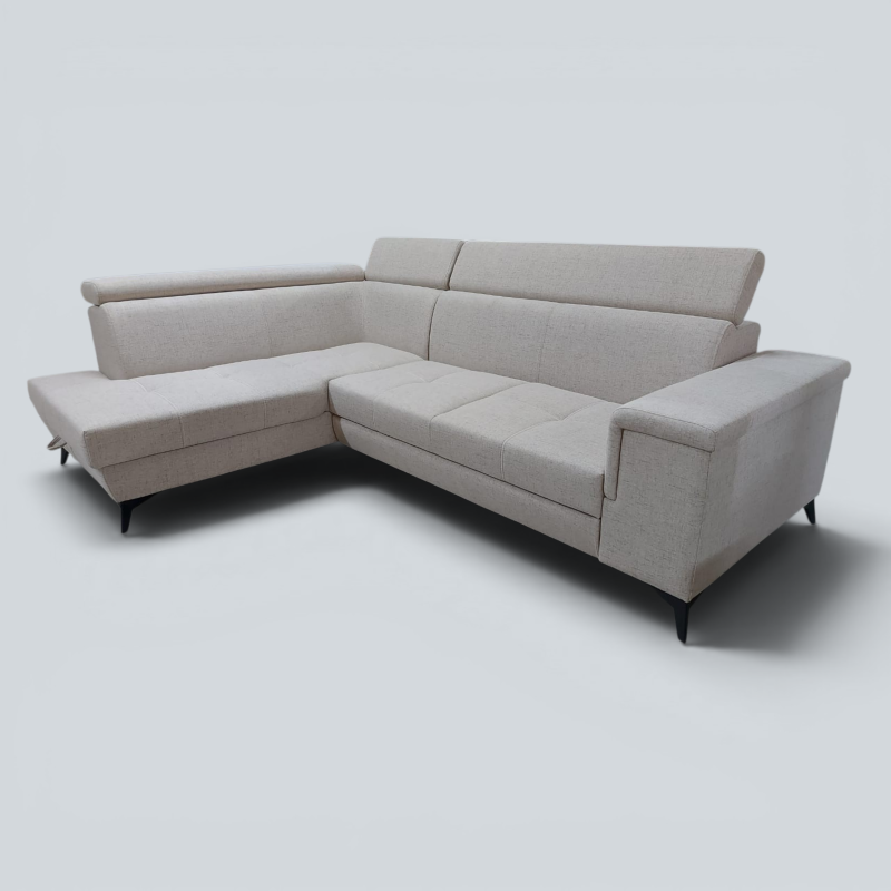 Colțar Extensibil Hermes cu Ladă și Tetiere Reglabile | Sofastil
