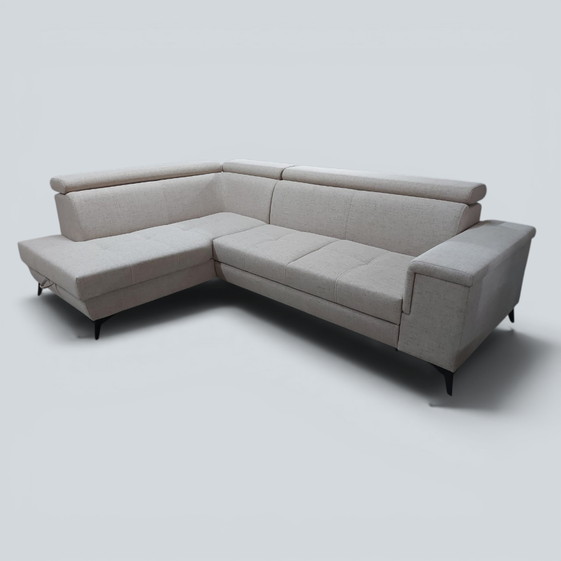 Colțar Extensibil Hermes cu Ladă și Tetiere Reglabile | Sofastil