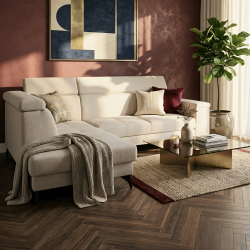 Colțar Extensibil Hermes cu Ladă și Tetiere Reglabile | Sofastil