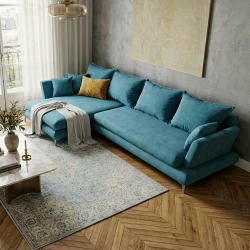 Colțar Extensibil Patras cu Ladă și Design Modular | Sofastil