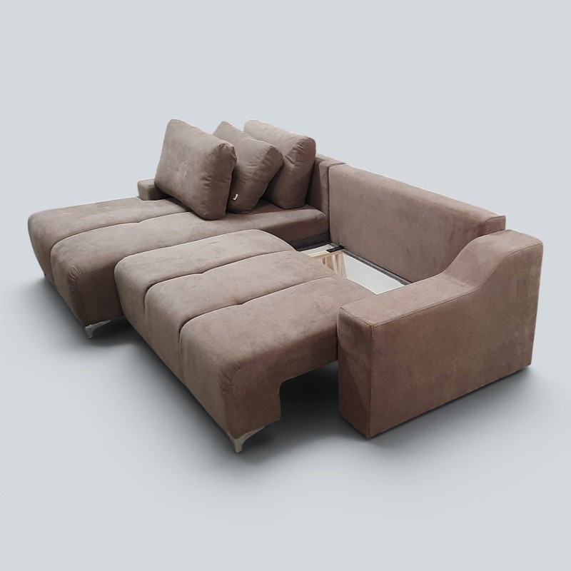 Colțar Extensibil Luna cu Ladă și Extensie Lift | Sofastil