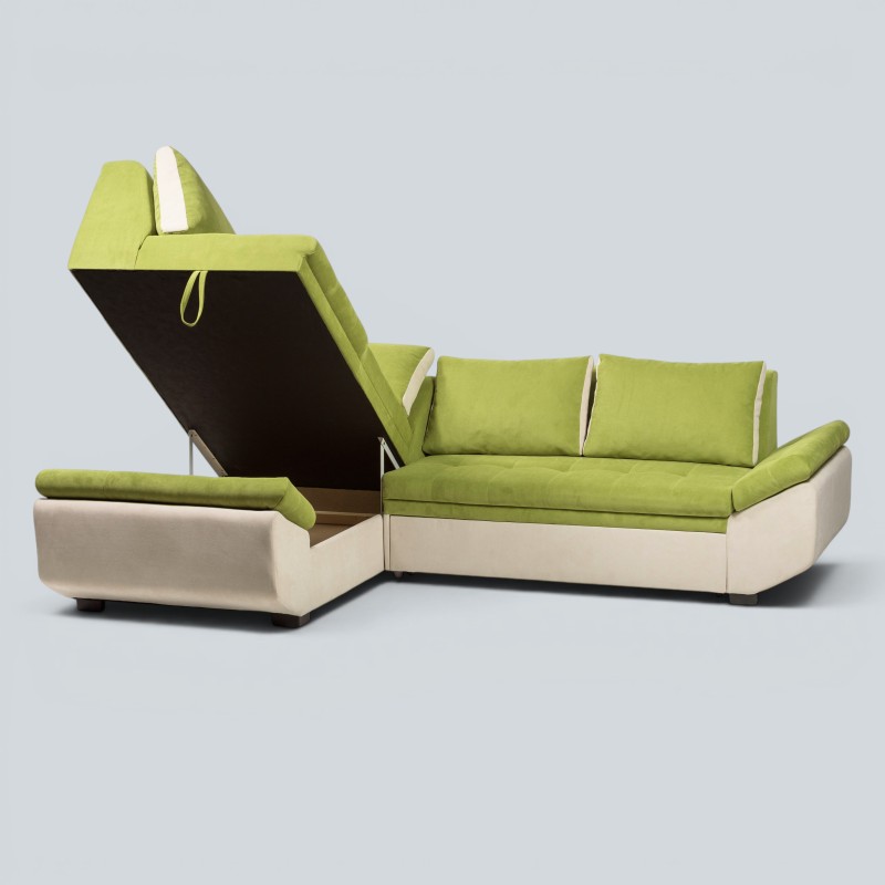 Colțar Extensibil Elixir cu Perne Premium și Ladă | Sofastil