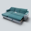 Colțar Antonio extensibil cu șezlong și ladă | Sofastil