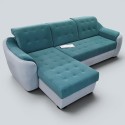 Colțar Antonio extensibil cu șezlong și ladă | Sofastil