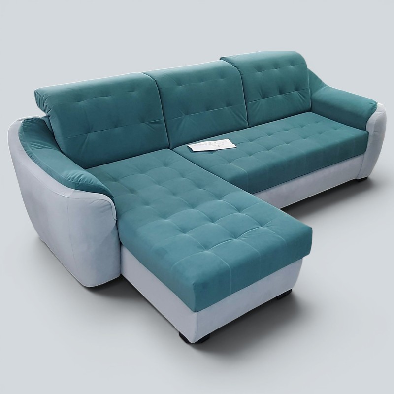 Colțar Antonio extensibil cu șezlong și ladă | Sofastil