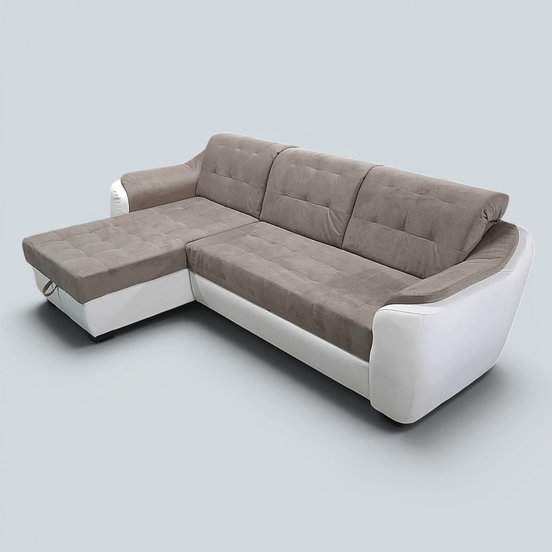 Colțar Antonio extensibil cu șezlong și ladă | Sofastil